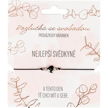 Náramek Albi PROVÁZKOVÝ NÁRAMEK - NEJLEPŠÍ SVĚDKYNĚ (srdíčko) 7530026