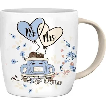 Nekupto Hrneček 240ml - MR & MRS, keramika 7501045