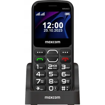 Mobilní telefon Telefon Maxcom Comfort MM443 4G LTE černý SOS svítilna RADIO stojánek