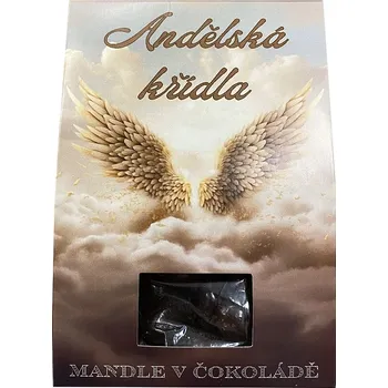 Vánoční mandle v čokoládě - Andělská křídla 80g v170215