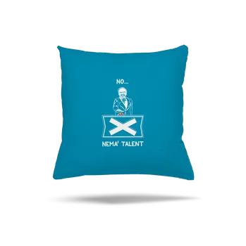 Polštář Bastard Cimrman: Nemá talent polštář Blue Turquoise