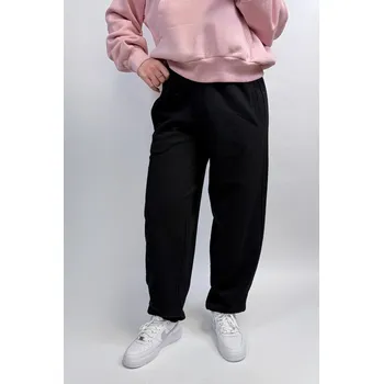 Reporter Young | Dívčí černé tepláky s gumou v pase a se šňůrkami - Barva ČERNÁ, Velikost 152 243-0117G-24-100-1