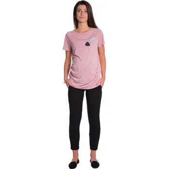 Be MaaMaa Těhotenské 3/4 kalhoty s odparátelným pásem - černé, vel. L