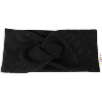 Kojenecký body Baby Nellys Hand Made Dvouvrstvá žebrovaná čelenka, černá, 68/74