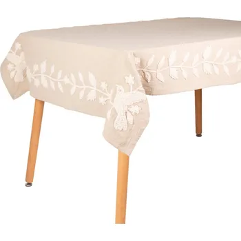 Bavlněný ubrus 110x170 s výšivkou ptačí zahrada