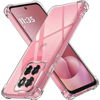 Pouzdro na mobilní telefon Techsuit – nárazuvzdorný čirý silikon – Motorola Moto G57 Power / G67 Power – čirý