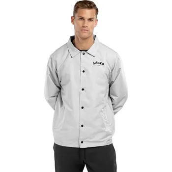 Pánská softshellová bunda SIROKO Pánská bunda coach North Shore Šedá XL ČERNÁ|ŠEDÁ