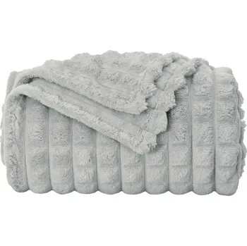 deka Plažová deka Šedá 150 x 130 cm Fleece