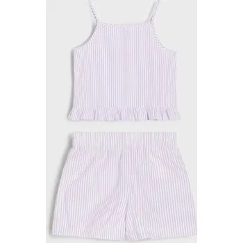 Dívčí tričko Sinsay - Souprava trička a&nbsp;kraťas - vícebarevná - 589AV-MLC - 589AV-MLC-110