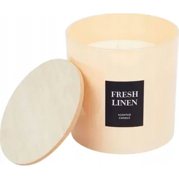 Svíčka Świeca zapachowa w szkle velká fresh linen 720g 15x15 cm