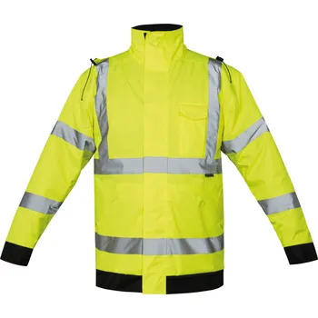 Pláštěnka Korntex Tampere Hi-Vis bunda do deště KX804 Signal Yellow 5XL