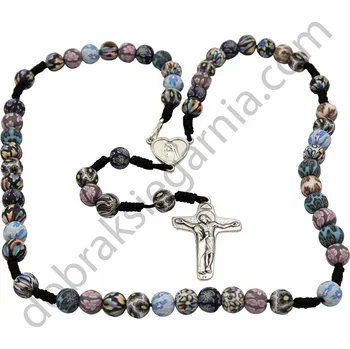 Růženec Růženec Fimo z Medžugorje - černá barva