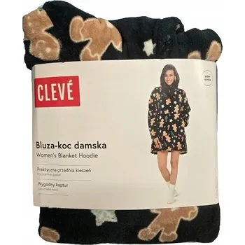 Dámská mikina Vánoční mikinová deka mikina s kapucí deka snuddie hoodie Cleve PERNÍČEK