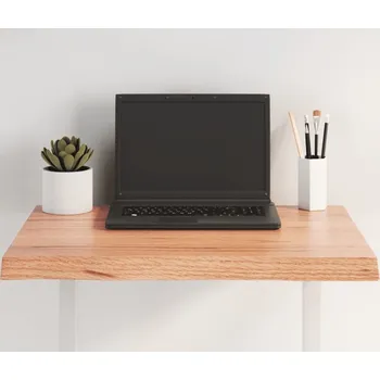 Konferenční stolek Stolní deska světle hnědá 60x60x(2-4)cm ošetřený dub živá hrana