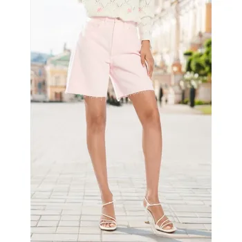 Dámská móda Sinsay - Džínové kraťasy - růžová - 777AI-03J - 777AI-03J-34-1