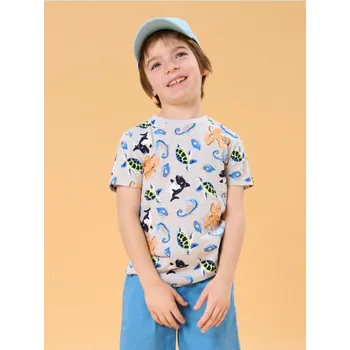 Dětská móda Sinsay - Tričko s krátkým rukávem - šedá - 176DX-09M - 176DX-09M-128