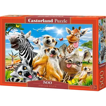 Puzzle Castorland Africké selfie 500 dílků