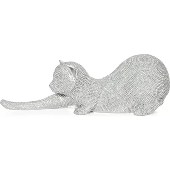 Váza DEKORAČNÍ FIGURKA ELDO 26X9X9 CM STŘÍBRNÁ