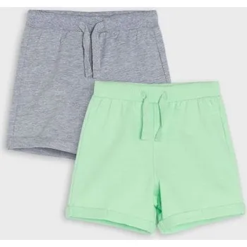 Chlapecké kalhoty Sinsay - Sada 2&nbsp;kraťas - mentolová - 355AE-65X - 355AE-65X-68-1
