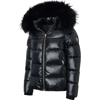 ROCKANDBLUE SASSY 72 cm - Dámská péřová bunda s kapucí lemovanou kožešinou 34