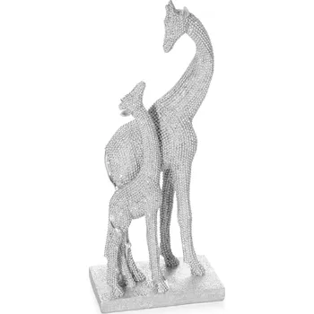 Váza DEKORAČNÍ FIGURKA ELDO 11X7X27 CM STŘÍBRNÁ