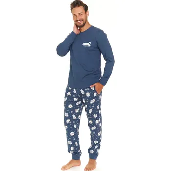 Pánské pyžamo 7112 - Doctornap světle modrá M