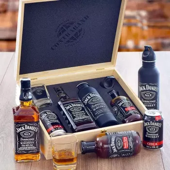 Dárkový potravinový koš Jack Daniel's MAXI Set Dárková sada pro muže Standardní víko