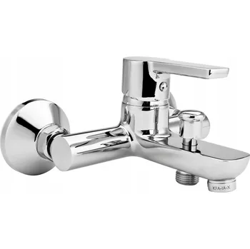 Vodovodní baterie Nástěnná vanová baterie páková KFA Armatura Sodalit stříbrná