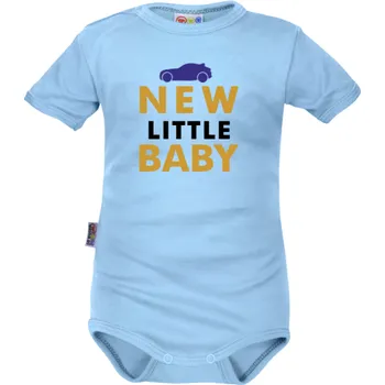 Kojenecký body Body krátký rukáv Dejna New little Baby - Boy, modré, vel. 68