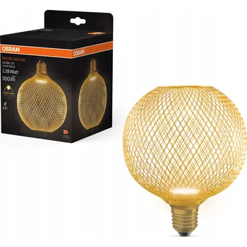 Žárovka Ledvance dekorativní LED žárovka GLOBE FLAT GOLD 3.5W E27 2700K 300lm