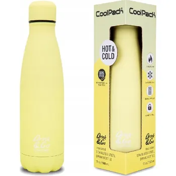 LAHEV NA PITÍ KOVOVÝ 500ML COOLPACK TERMO BOTTLE PASTEL POWDER YELLOW