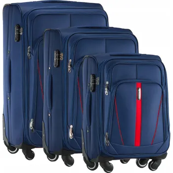 Sada měkkých kufrů DIAMOND z cordury 3v1, vícebarevná