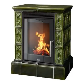 Krbová kamna ABX Helvetia Exklusive kachlový sokl zelená