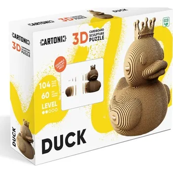 Puzzle Cartonic 3D PUZZLE - DUCK, 104 dílků, LEVEL2 g510022