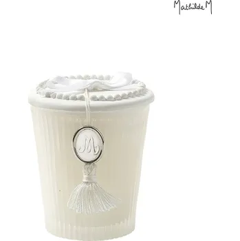 Svíčka Mathilde M. - FLEUR DE COTON, vonná svíčka pruhy, 55 g s500020