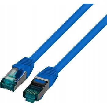 Síťový kabel Patchcord securityNET S/FTP 6a RJ45 / RJ45 0,15 m modrý