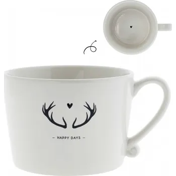 Bastion Collections Hrnek HAPPY DAYS in black, 300 ml b320099