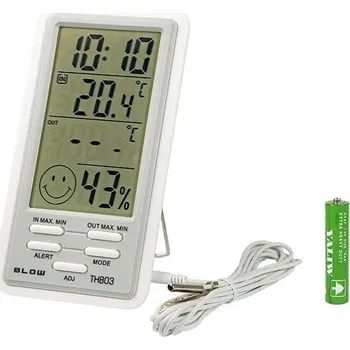 Meteostanice BEZDRÁTOVÁ METEOROLOGICKÁ STANICE NA BATERIE TEPLOMĚR-VLHKOMĚR SENZOR BLOW TH803