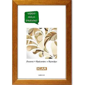 Rám na obraz Rámeček dřevěný Icar PINIA 10 18x24cm středně hnědý r040145