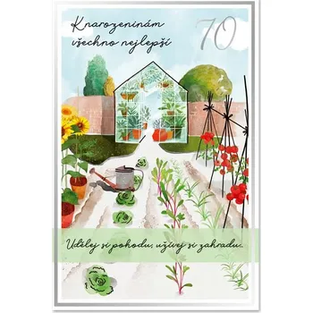 Ditipo Blahopřání - K VÝROČÍ 70tiny (zahrada) 6890567