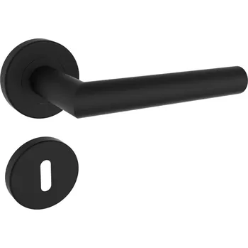 Dveřní kování VIGO, černý satén s čepy (PZ (na vložku) / 53 mm / 1ks)