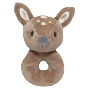 Plyšové chrastítko Srnka, 18cm - béžová