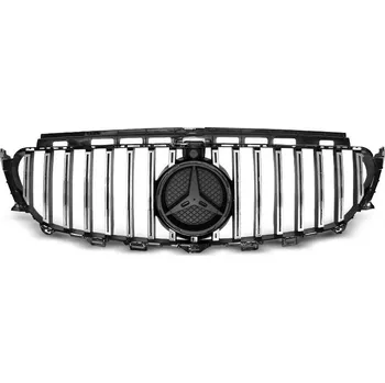 Karosérie Přední maska, Mercedes W213, E-Class, 2016-2018, Chrome-Black (73.GRME41)