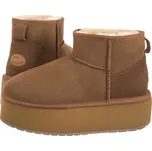 Sněhule Emu Stinger Micro Flatform Hnědé Hnědá Přírodní Kůže Vlna vel 38