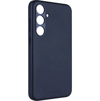 Pouzdro na mobilní telefon Kožený zadní kryt FIXED MagLeather s podporou MagSafe pro Samsung Galaxy S24, modrý