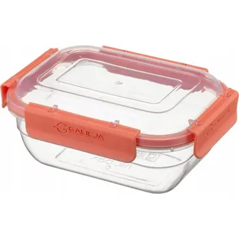 Dóza na potraviny Obdélníková dóza na potraviny 350 ml, hermetická, 4 klipy