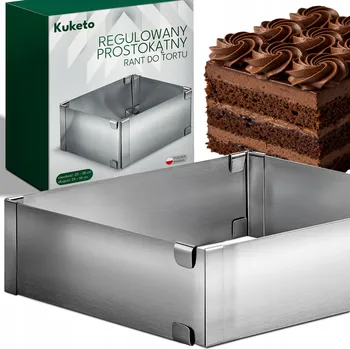 Nádoba na pečení FORMA NA DORT NASTAVITELNÝ 24-46 cm, obdélníkový FORMA NA DORT, forma na pečení