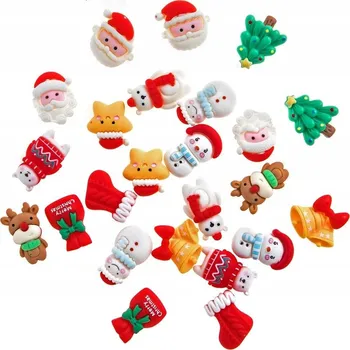 Vánoční dekorace Sada 10 kusů 3D ozdob na VÁNOČNÍ dekorace CHRISTMAS CANDY