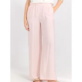 Dámská móda Sinsay - Kalhoty wide leg - pastelová růžová - 329EM-03X - 329EM-03X-XS