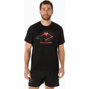 Pánské tričko Pánské běžecké tričko ASICS Fujitrail Logo performance black/carbon/coral reef